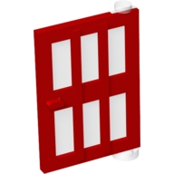 Lego dveře 1x4x5 pravé , červená (73312)
